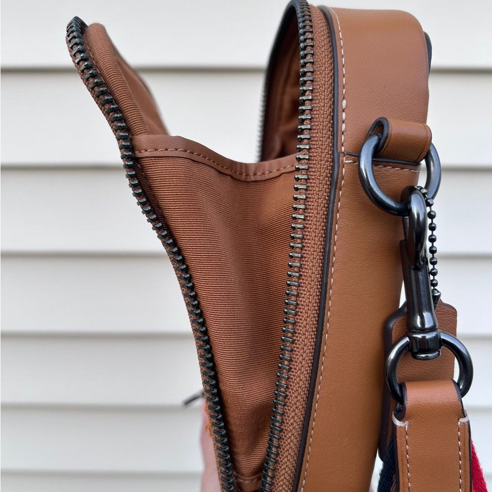Coach CJ671 LGBTQ Stanton Crossbody Bad with leather logo patches, Pride Edition - Picture 10 of 13